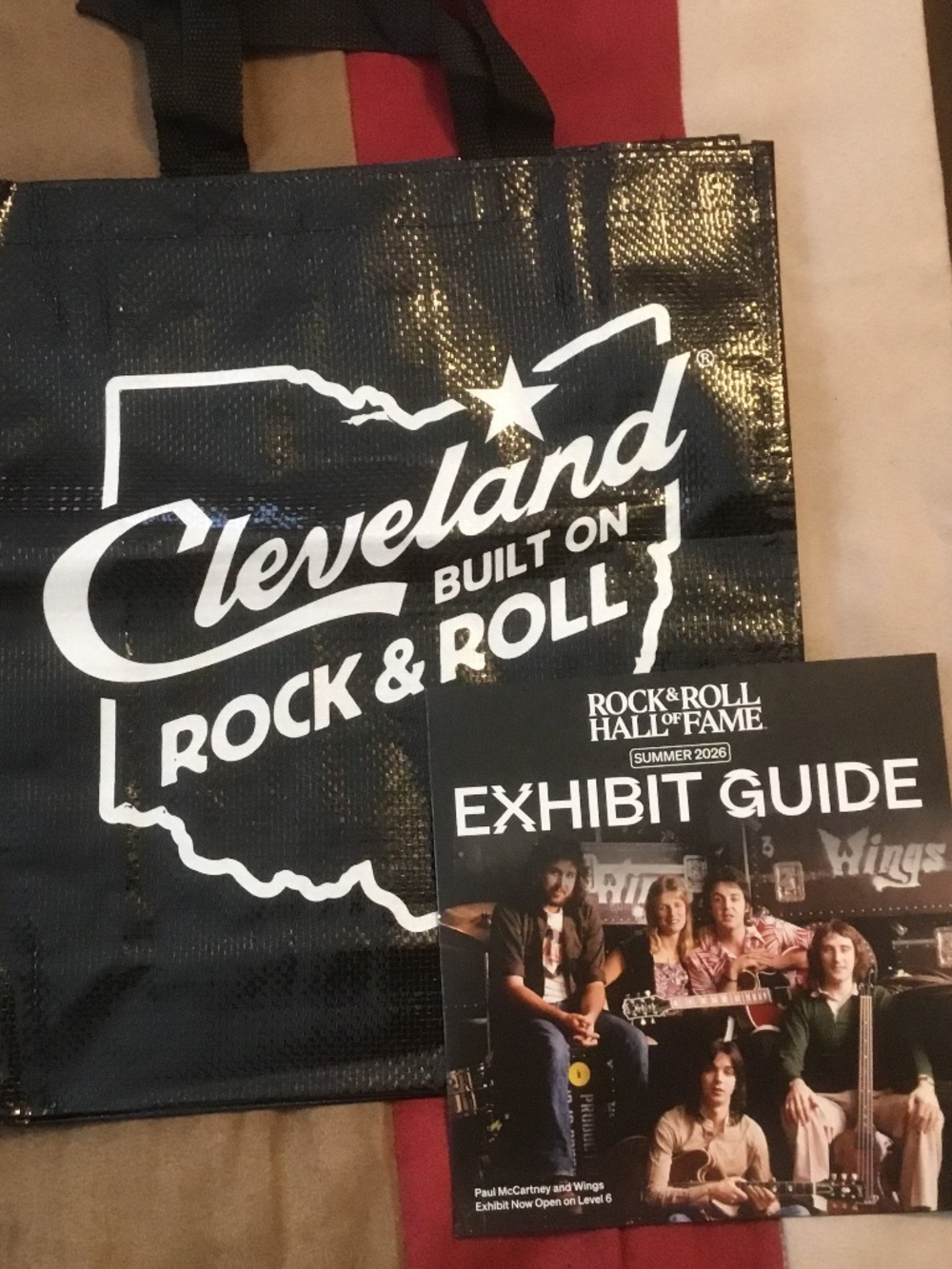 Rock & Roll Hall of Fame Bag (Reuseable) & Exhibit Guide Summer 2026 Photos